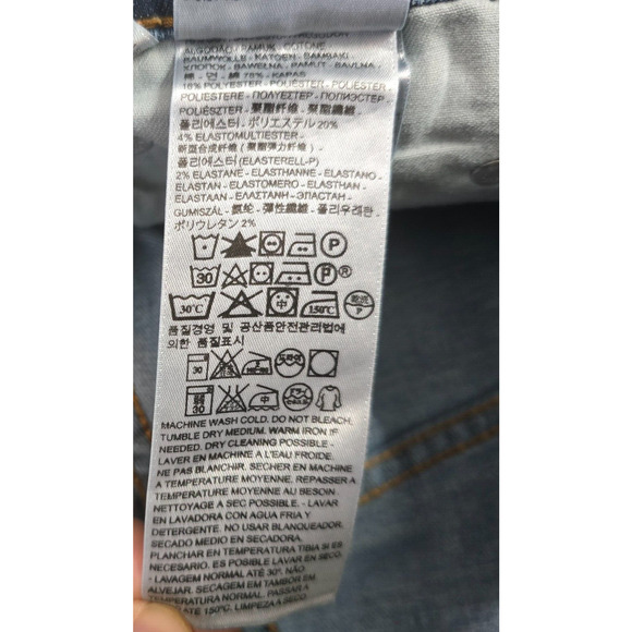 Levi's 559 Jeans Men's 34 x 31 (tag 32 x 34) Blue Dark Wash Relaxed Straight - Picture 7 of 16